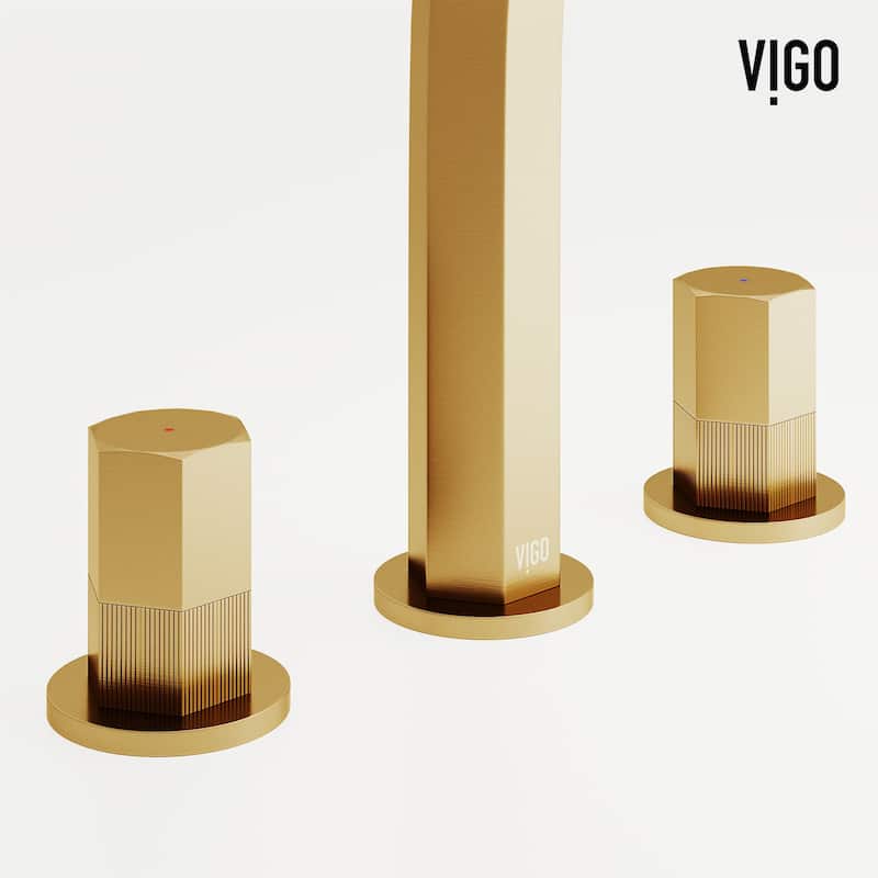 VIGO Hart 9" H 2-Handle Widespread Bathroom Faucet