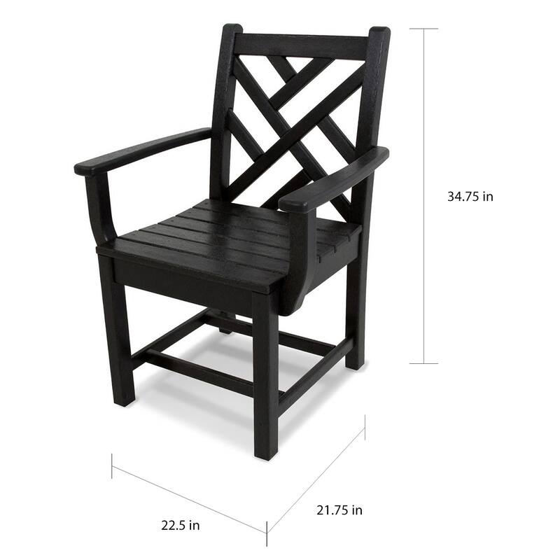 POLYWOOD Chippendale Outdoor Dining Arm Chair