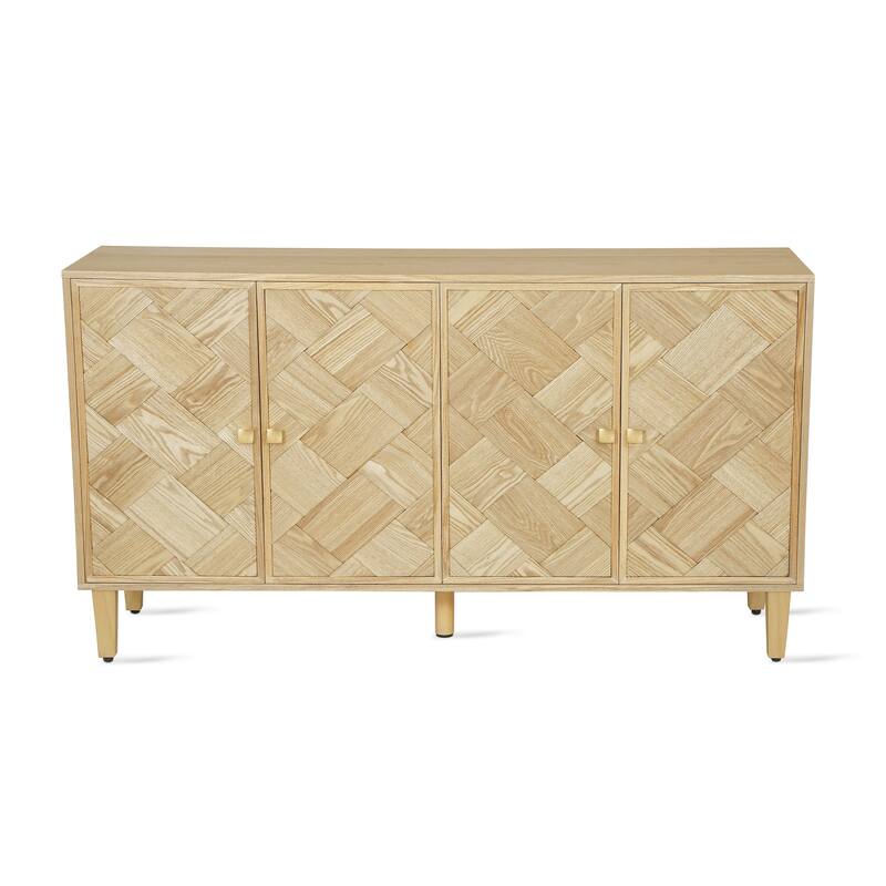 Christopher Knight Home - Elias 59.8" Sideboard with Solid Wood Legs and Ample Storage