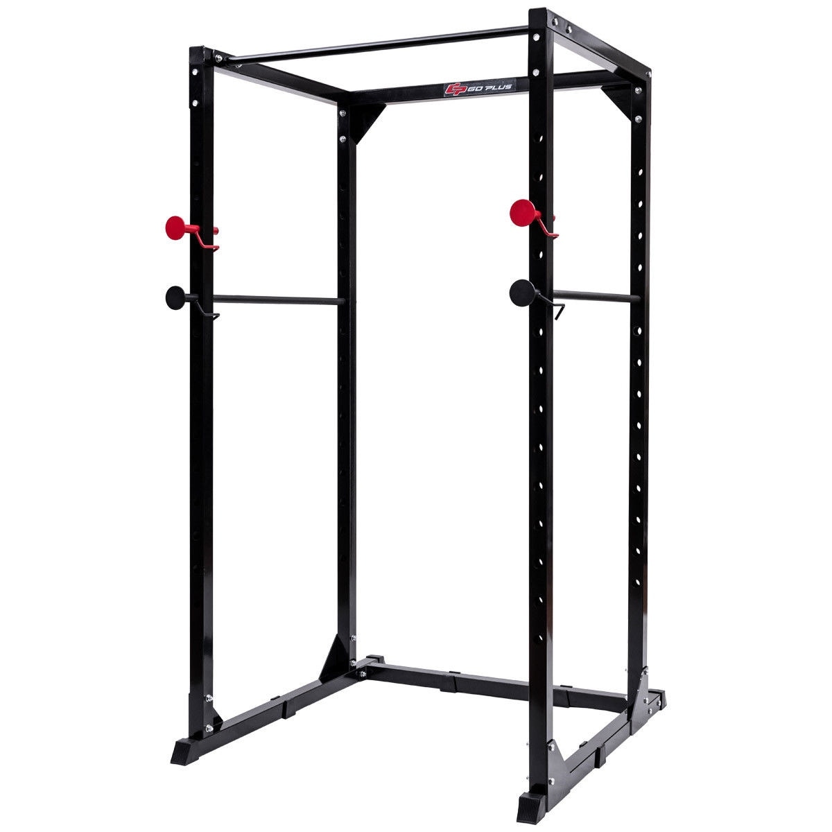 Goplus Power Rack Pull Chin Up Bars Squat Lift Cage Fitness