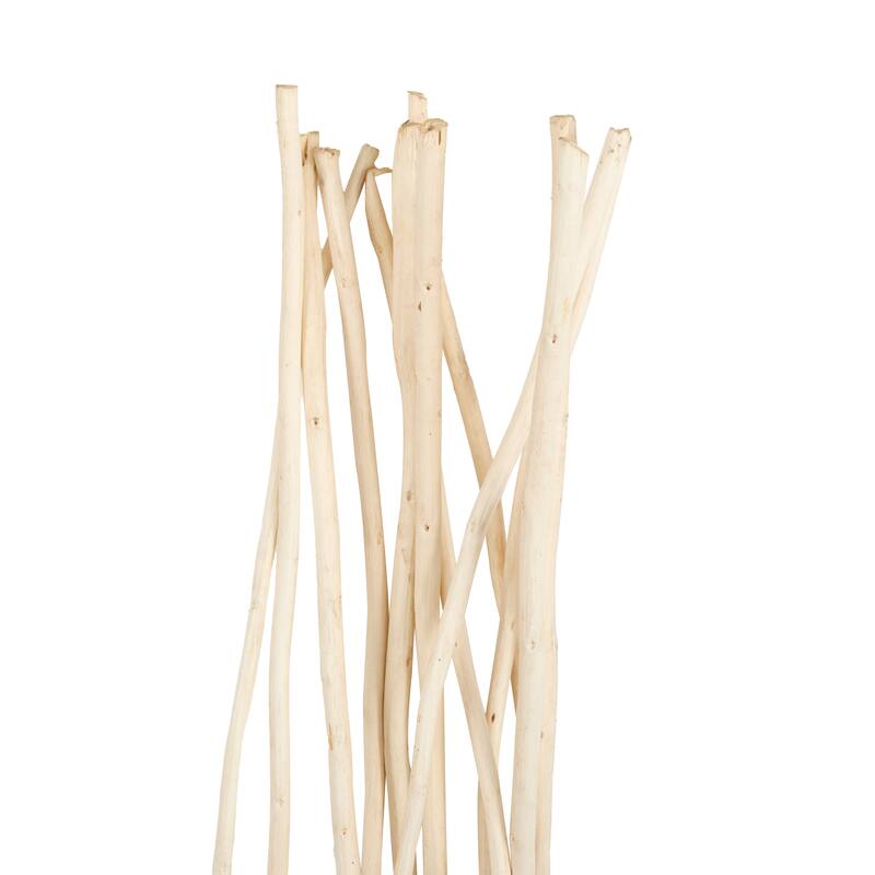 Beige Dried Plant Tall Wavy Stick Home Decor Natural Foliage