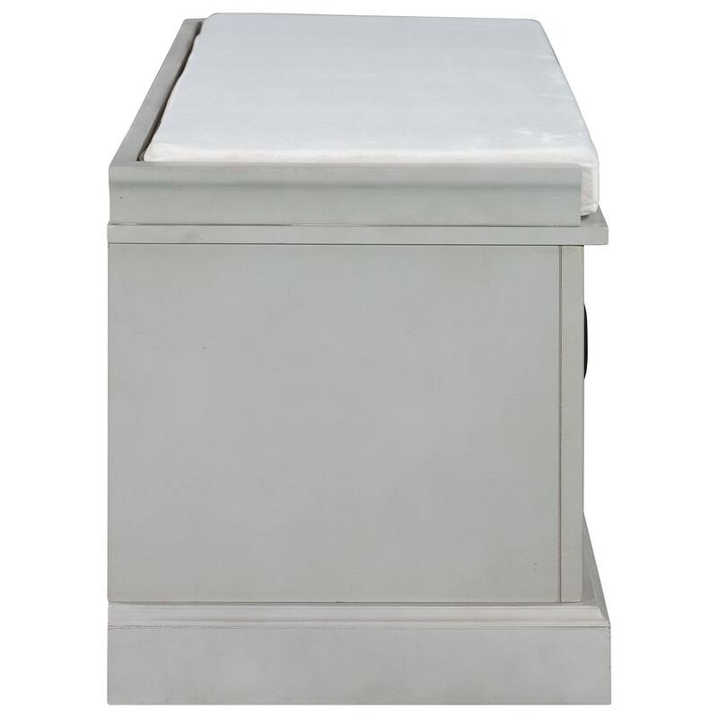 Storage Bench Shoe Bench with Removable Cushion for Living Room