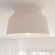 preview thumbnail 1 of 11, Hunter Cranbrook 1-Light Flush Mount Ceiling Light - Bathroom, Office, Hall, Kitchen - Mid-Century Modern - Damp Rated! Blush Pink