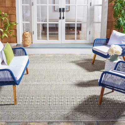 SAFAVIEH Courtyard Zorana Indoor/ Outdoor Waterproof Patio Backyard Rug
