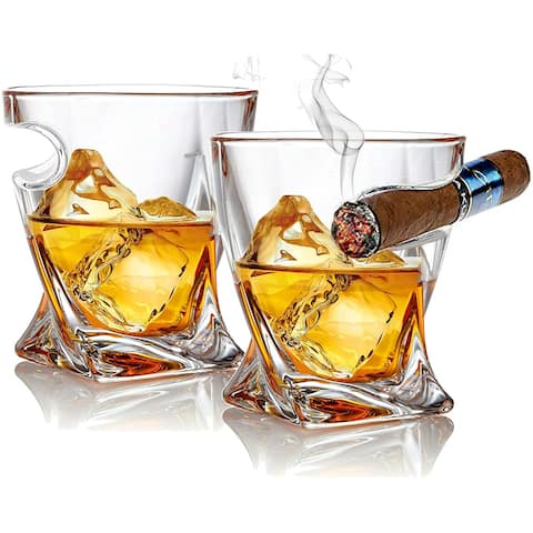 Bezrat Set of 2 Whisky & Cigar Glass