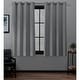 preview thumbnail 65 of 68, ATI Home Academy Total Blackout Grommet Top Curtain Panel Pair 52X63 - Silver