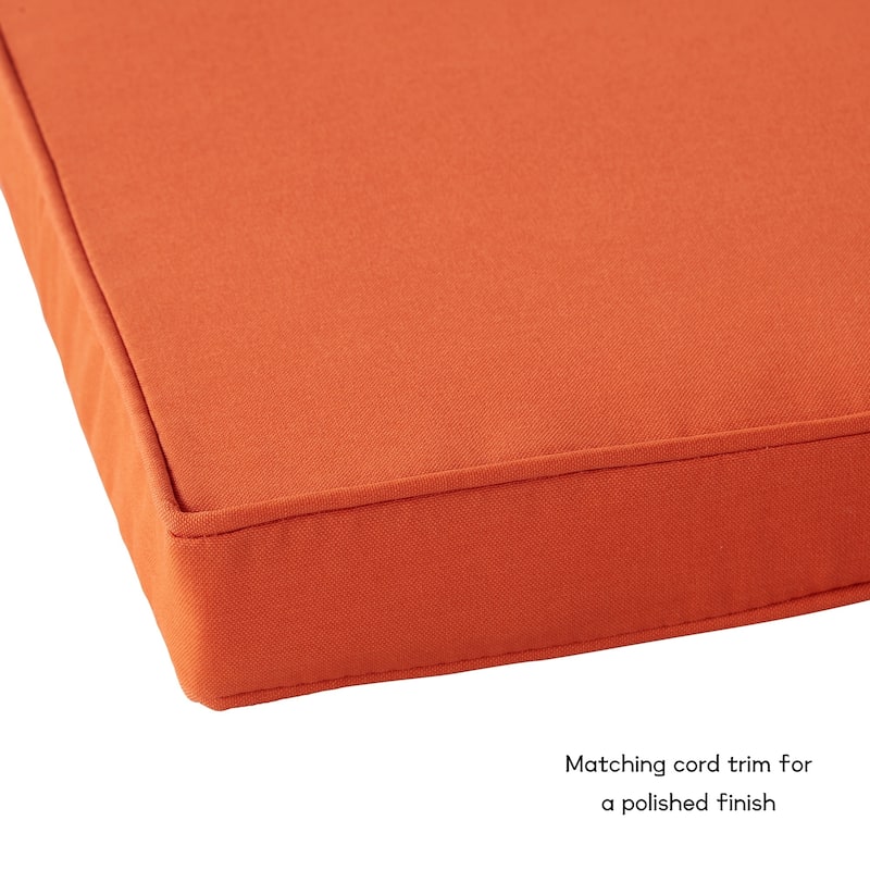 Greendale Home Fashions 18-Inch Square Outdoor Chair Pad (4-Pack)