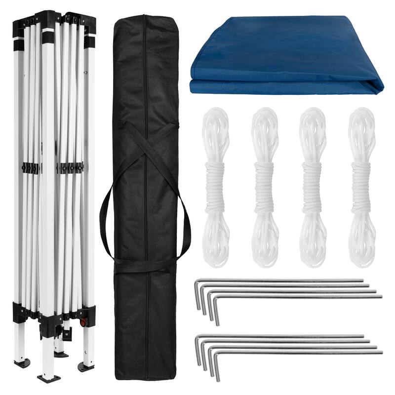 10'x10' Weather Resistant Easy Pop Up Event Straight Leg Instant Canopy Tent - 10x10