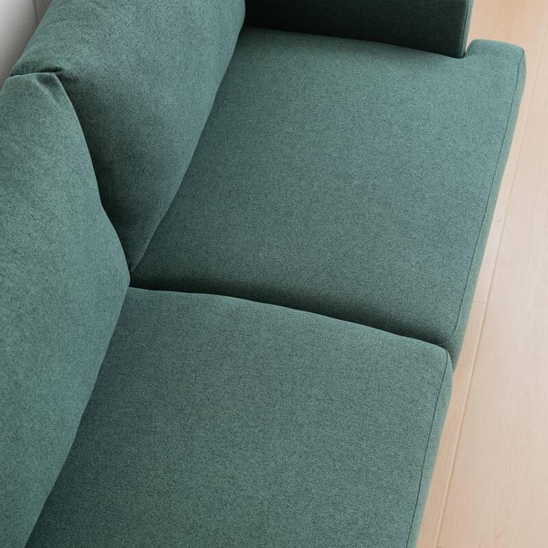 Fabric Upholstered Loveseat Modern Sofa Couch for Living Room Bedroom Apartment
