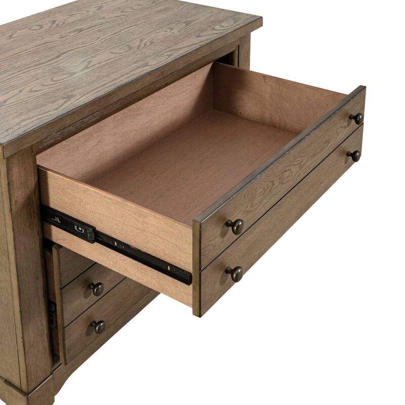 Americana Farmhouse Dusty Taupe Lateral File Cabinet