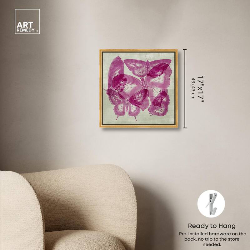 Fluttering Wings Canvas by Art Remedy