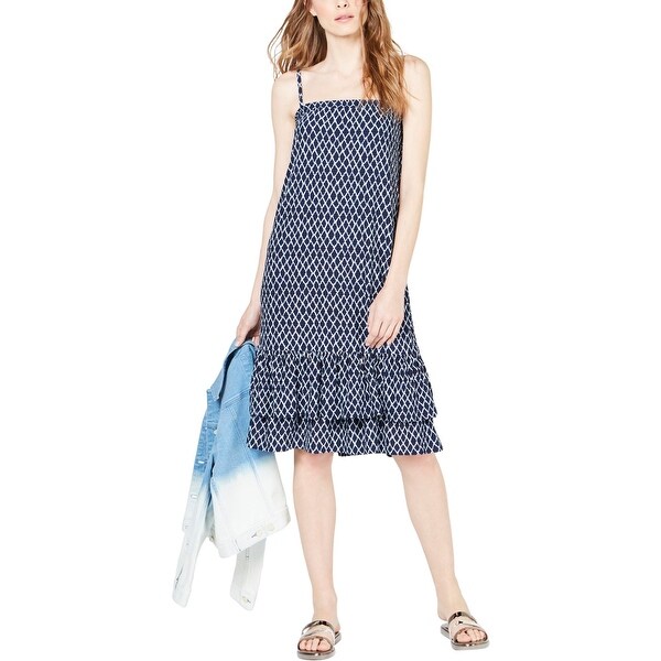 michael kors blue maxi dress
