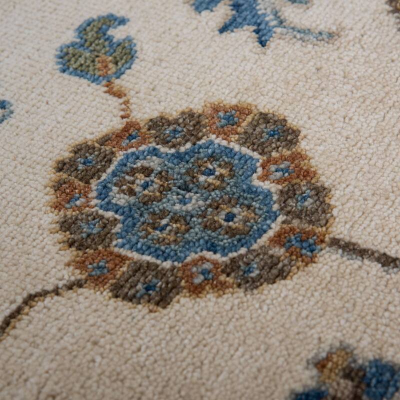 Alora Decor Greek Transitional Medallion Wool Area Rug