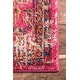 preview thumbnail 5 of 9, nuLOOM Pink Traditional Vintage Floral Distressed Area Rug