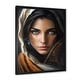 preview thumbnail 2 of 9, Designart "Enchanting Female Gaze I" Modern Woman Framed Wall Art For Living Room