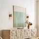 preview thumbnail 6 of 12, Mid-century Modern Gold 2-Light Cylinder Wall Sconce Glass Bathroom Vanity Light - L 13.4'' x W 5.5''