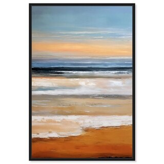Ode to the Ocean I Living Room Art Framed Canvas Print by Art Remedy ...