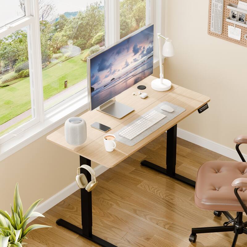 Electric Standing Desk, Height Adjustable Desk with Memory Preset and LED Display