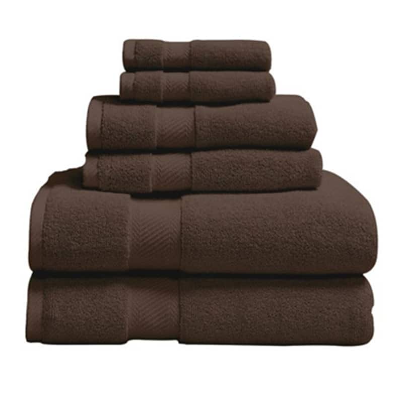 Soft and Plush Bath Towel Set - 100 Percent Cotton - 6-Piece - N/A