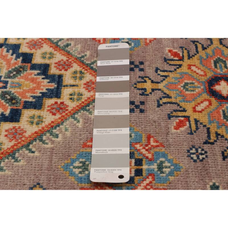 ECARPETGALLERY Hand-knotted Uzbek Ghazni Taupe Wool Rug - 2'7 x 4'1