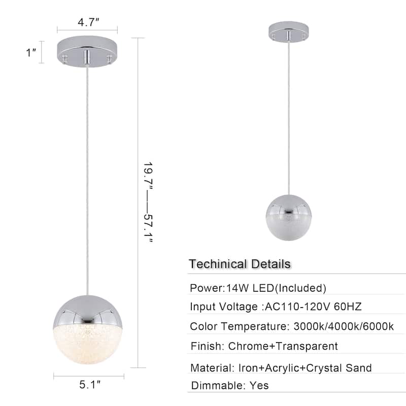 Lights Modern Ball Chandelier -without bulb