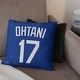 preview thumbnail 5 of 3, MLB Los Angeles Dodgers Player Shohei Ohtani 18 Inch Throw Pillow