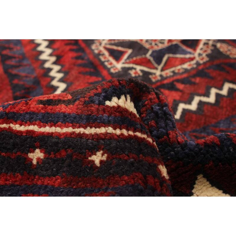 ECARPETGALLERY Hand-knotted Melis Vintage Red Wool Rug - 5'4 x 7'9