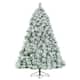 7ft Premium Hinged Artificial Christmas Tree Snowy Pine Needles - 52 ...