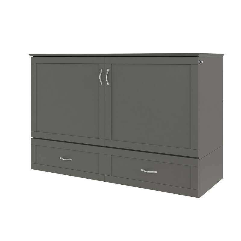 Hamilton Murphy Bed Chest with Storage Drawer and Built-In Charger