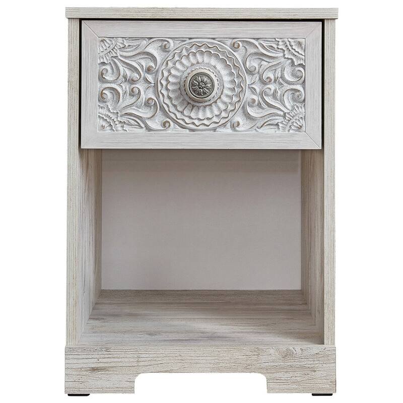 Antique White 1 Drawer 15.63 in. W Nightstand with Sturdy Hardware and Ample Storage