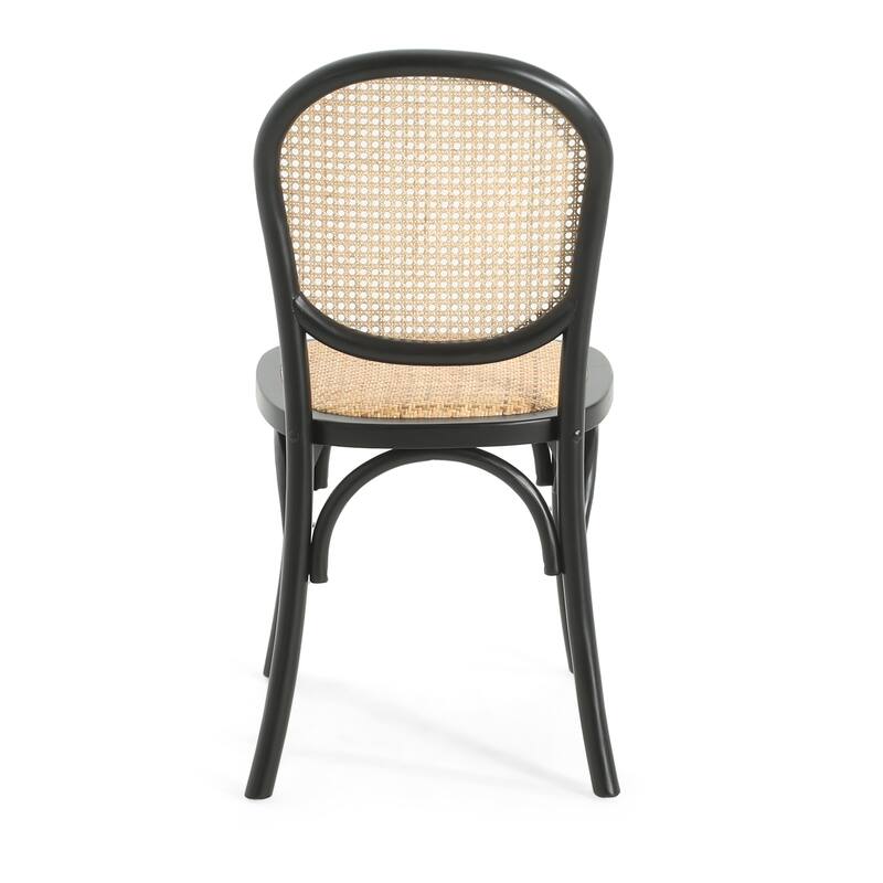 Vintage Style Back Of Rattan Dining Chairs( Set Of 2 )No Assembly Is Required