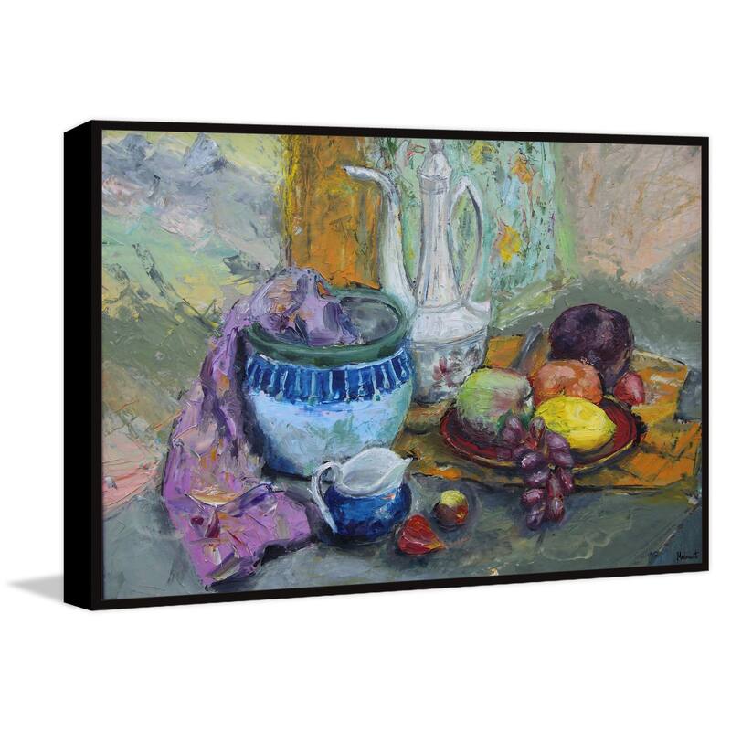 Good Food Floater Framed Print on Canvas
