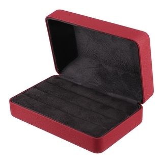 Multiple Ring Box, Jewelry Storage Display Stand Ring Organizer Case PU ...