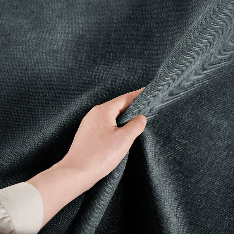 GDFStudio - Chenille 2-Seater 78.7" Sofa with Pull-Out Storage and Crescent Arms