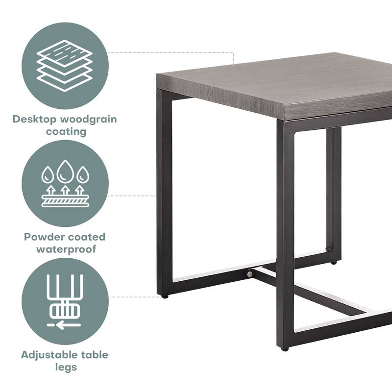Gymojoy Outdoor PE Wicker Chairs with Table