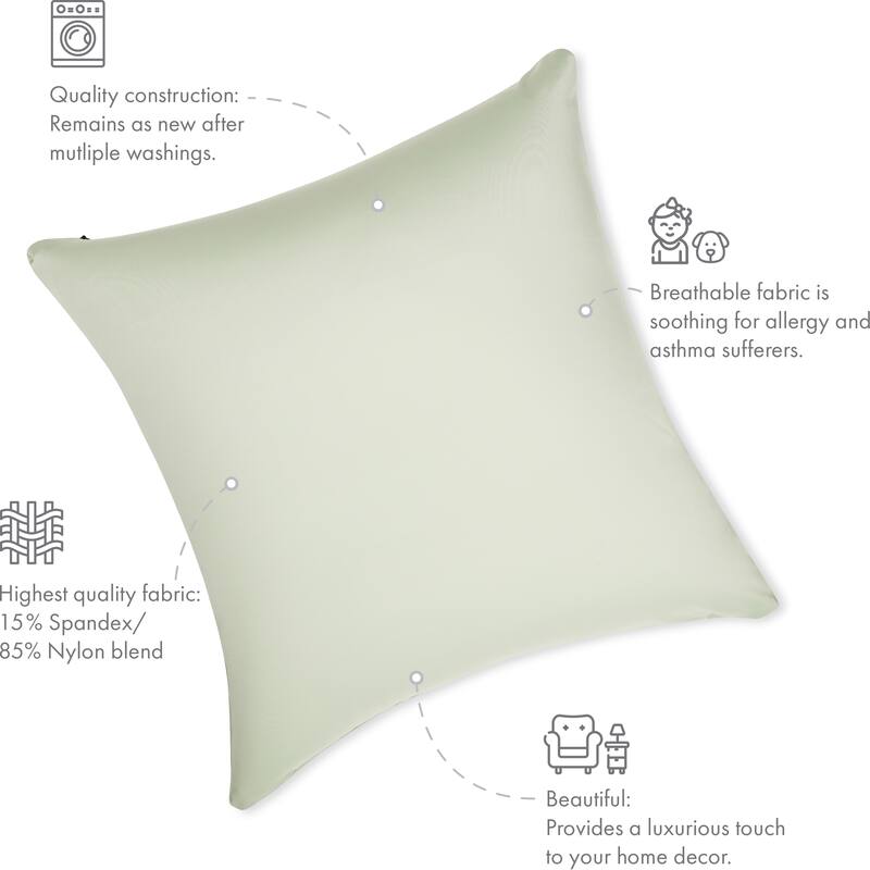 Throw Pillow Cozy Soft Microbead Cadet Grey: 1 Pc