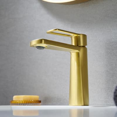 Paula Single Hole Single-Handle Bathroom Faucet - 7"x8"