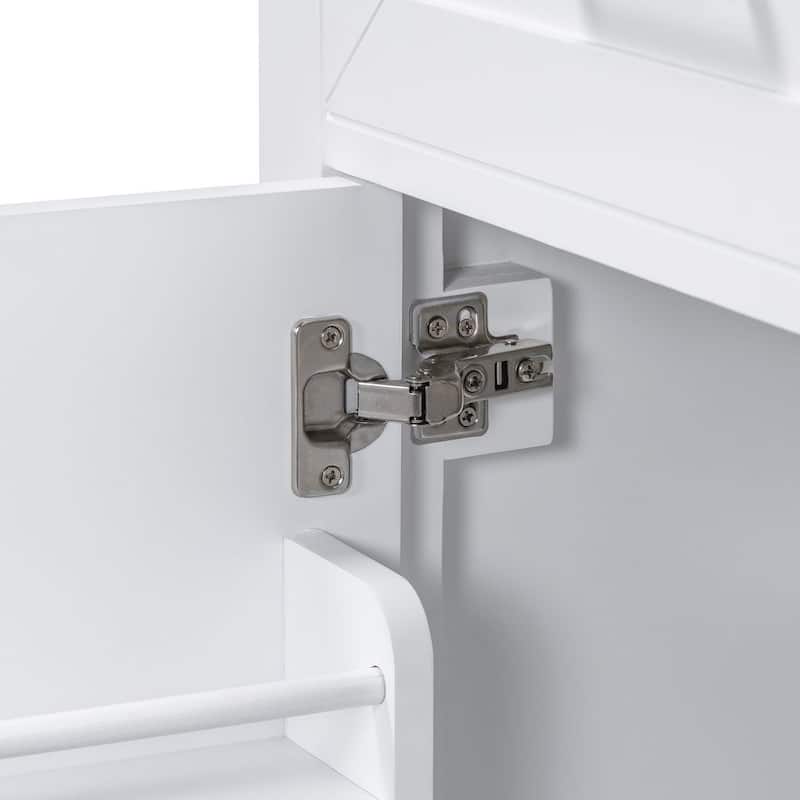 30" Solid Bathroom Vanity with Sink Set, Bathroom Cabinet with Drawers