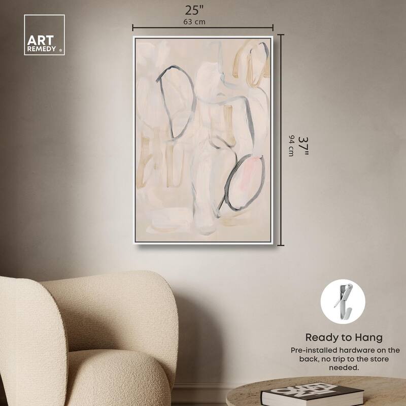 Faded Outlines II Canvas by Art Remedy