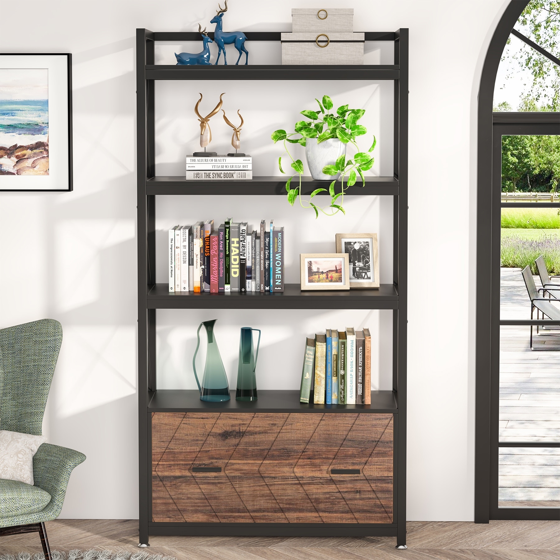 Bookcase sales with cabinet