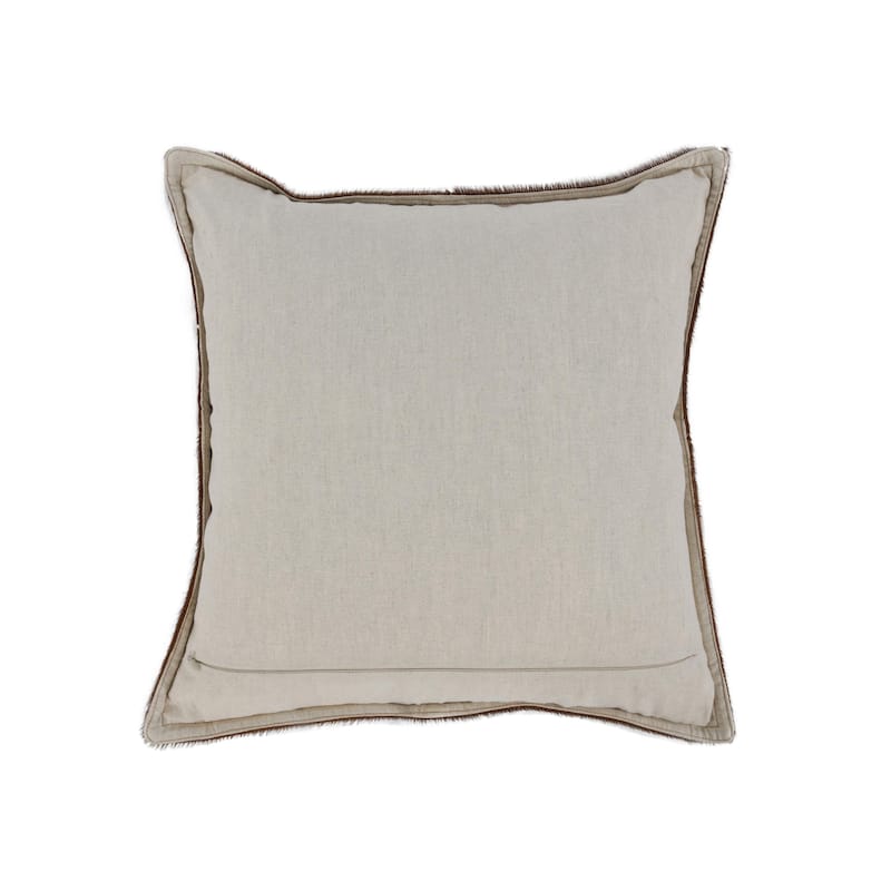 Villa by Classic Home Canada 20" Natural Hide Throw Pillow