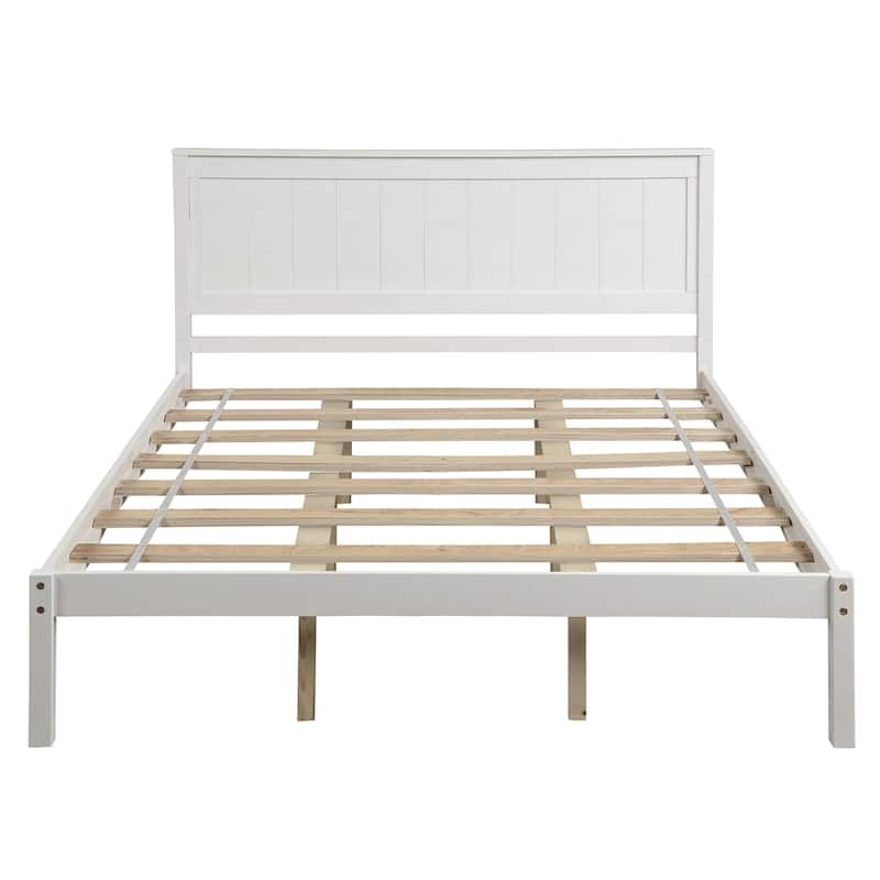 Modern Platform Bed Frame with Headboard