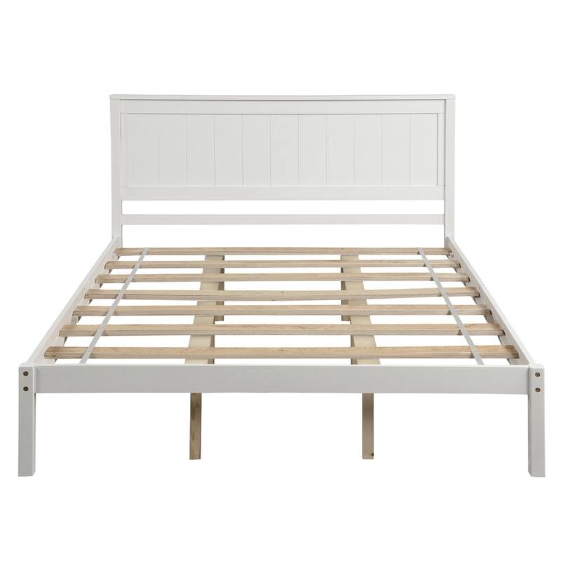 Platform Bed Frame with Headboard,Queen