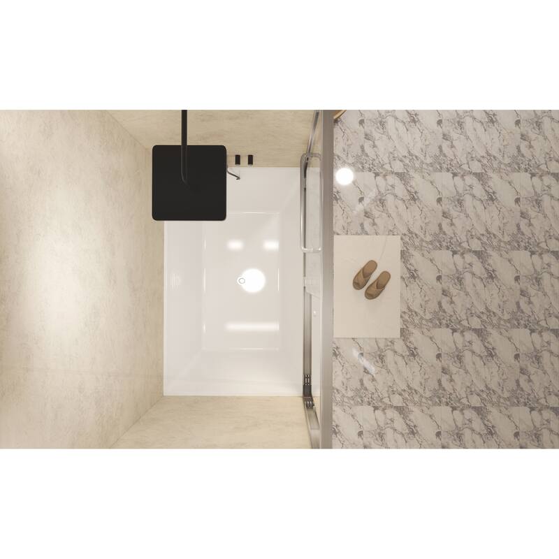 Premium Double Sliding Shower Door with Tempered Glass and Aluminum Frame for Stylish Bathrooms