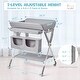 preview thumbnail 10 of 23, Foldable Baby Changing Table with 2 Drawers