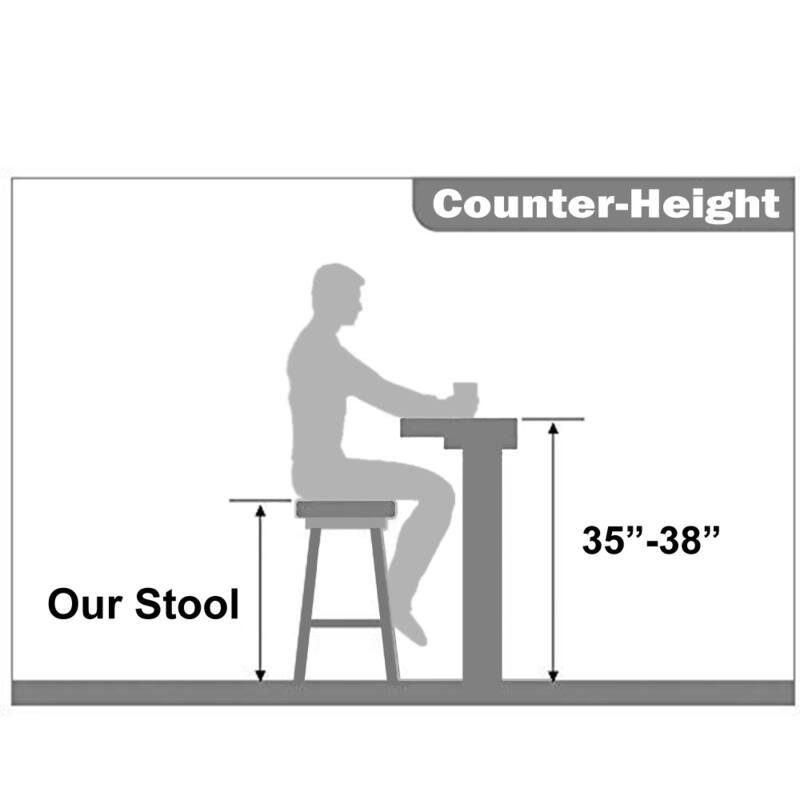 Solid Wood Countertop Height Barstool with Open Y Back Farmhouse Woven Organic Chair For Kitchen Bedroom Designer - N/A