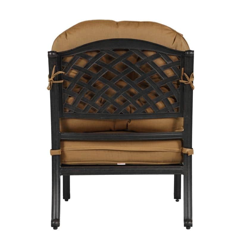 Ventura Cast Aluminum Club Chair with Cushion (Set of 2)
