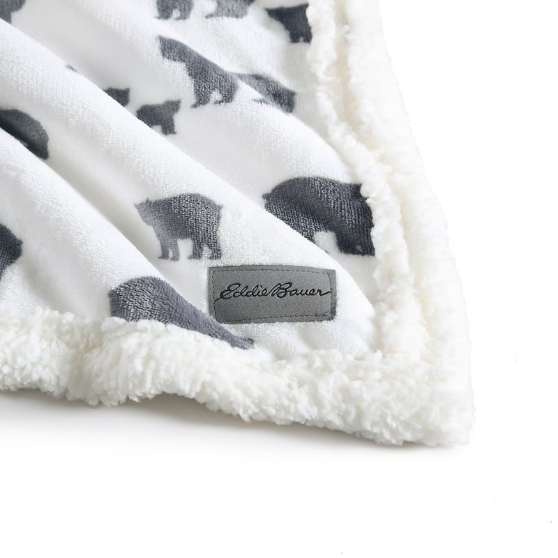 Eddie Bauer Ultra Plush Super Soft & Cozy- Reversible Throw Blankets