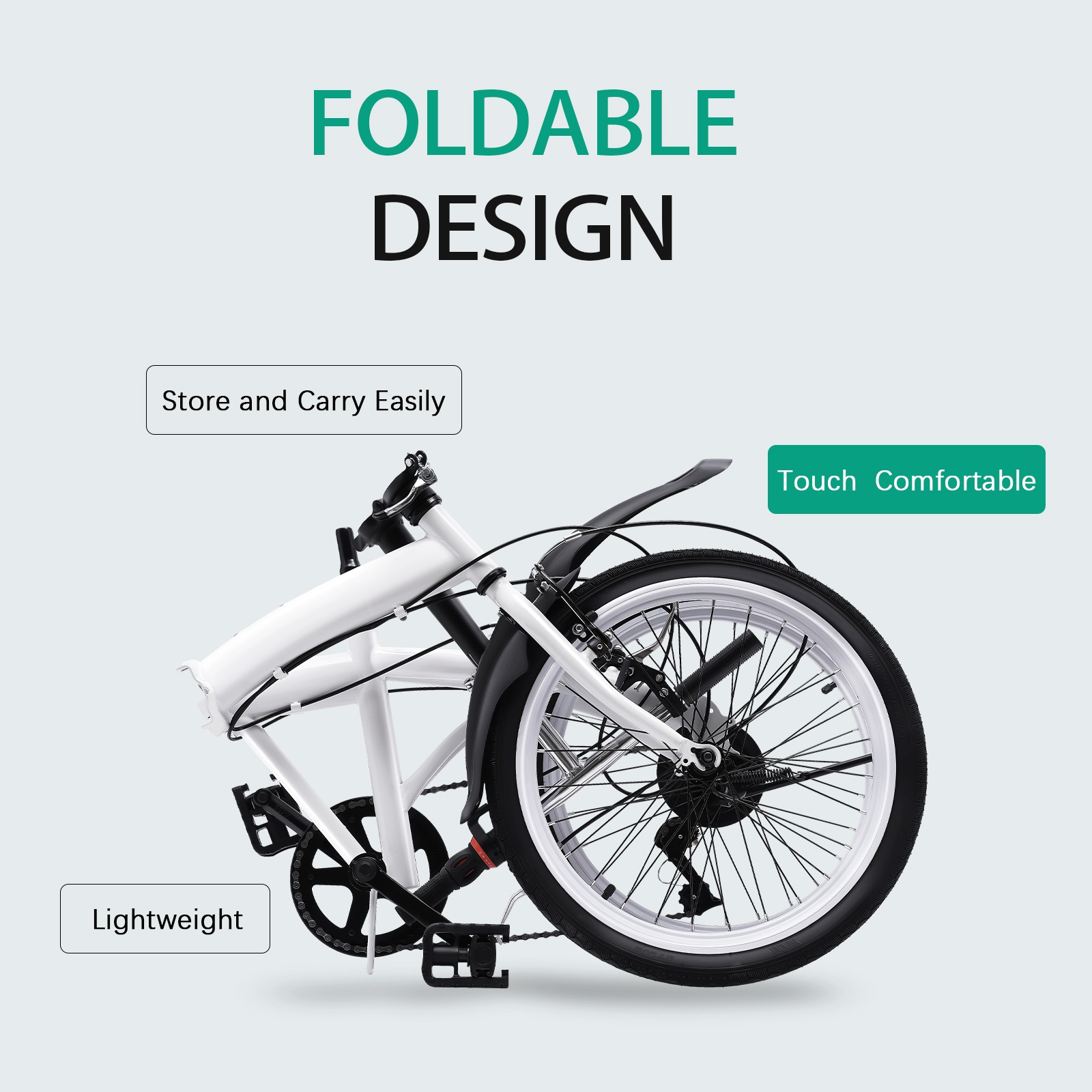 Lightweight folding sales bike for adults