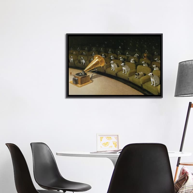 iCanvas "Their Master's Voice" by Michael Sowa Framed